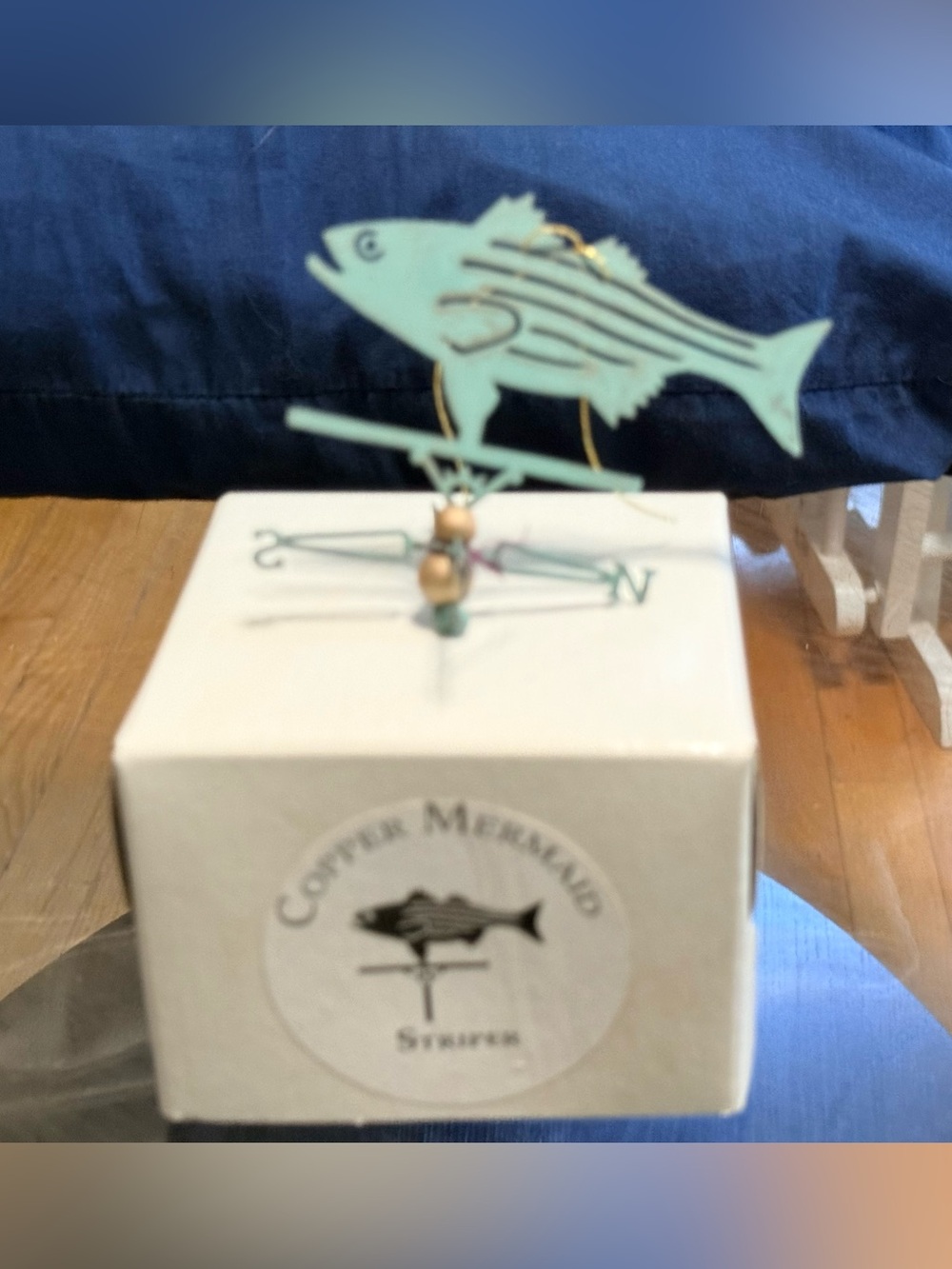 NEW... Striper Ornament, Made of Copper, Made by Copper Mermaid ‘Striper’ - Picture 2 of 5